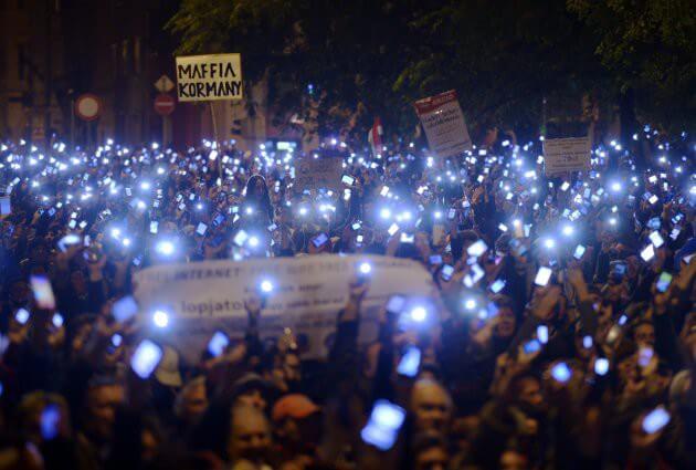 Budapest protest