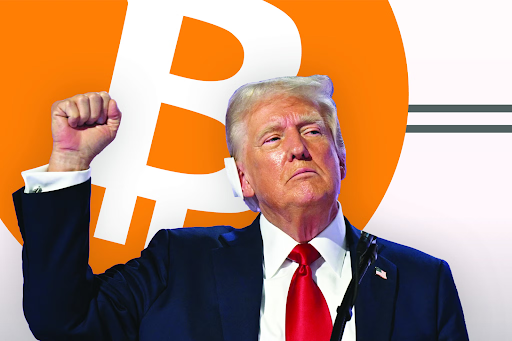 Donald Trump talar på Bitcoin-konferens