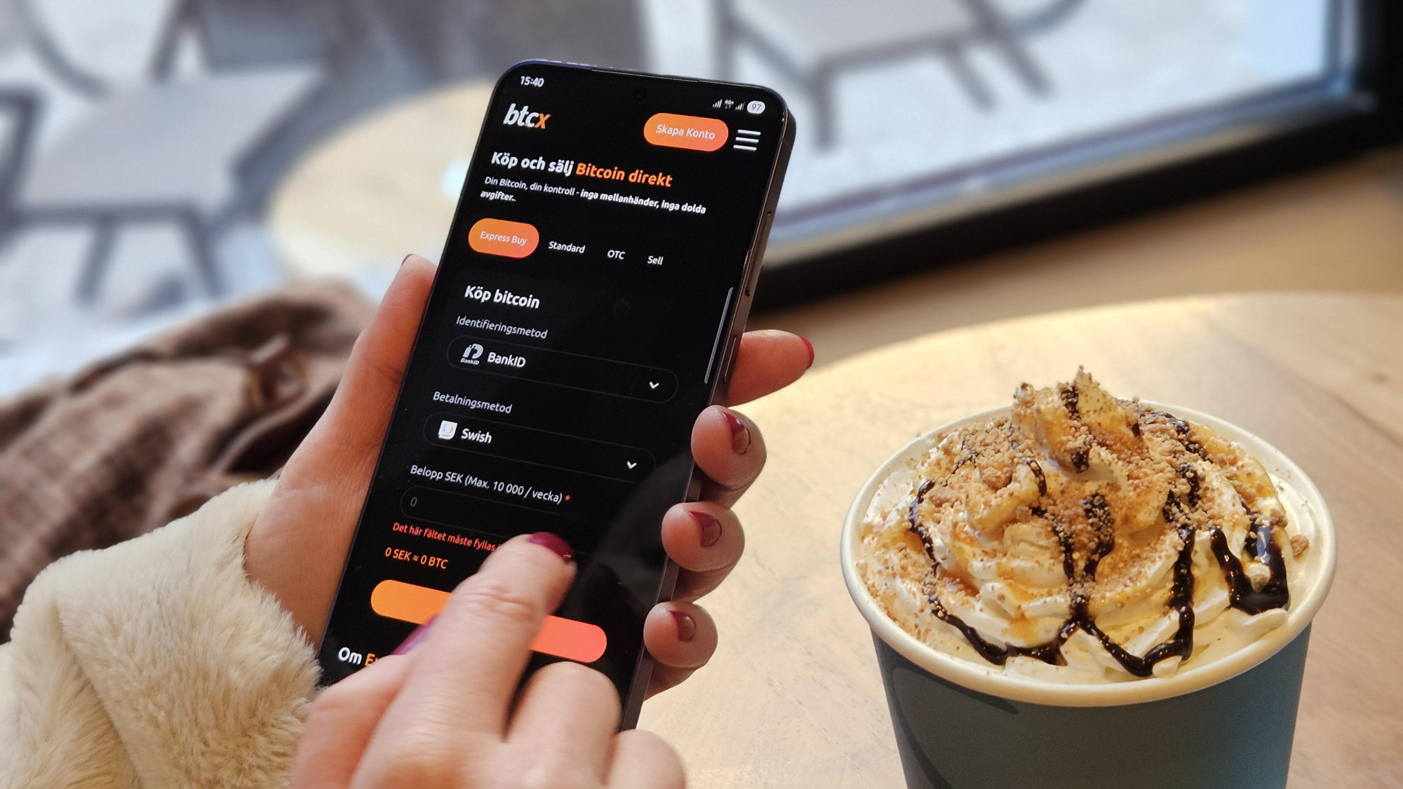 Köp Bitcoin med Swish